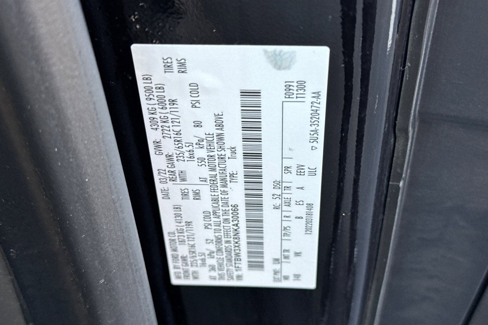 2022 Ford E-Transit Cargo Van T350 RWD EL HI 95