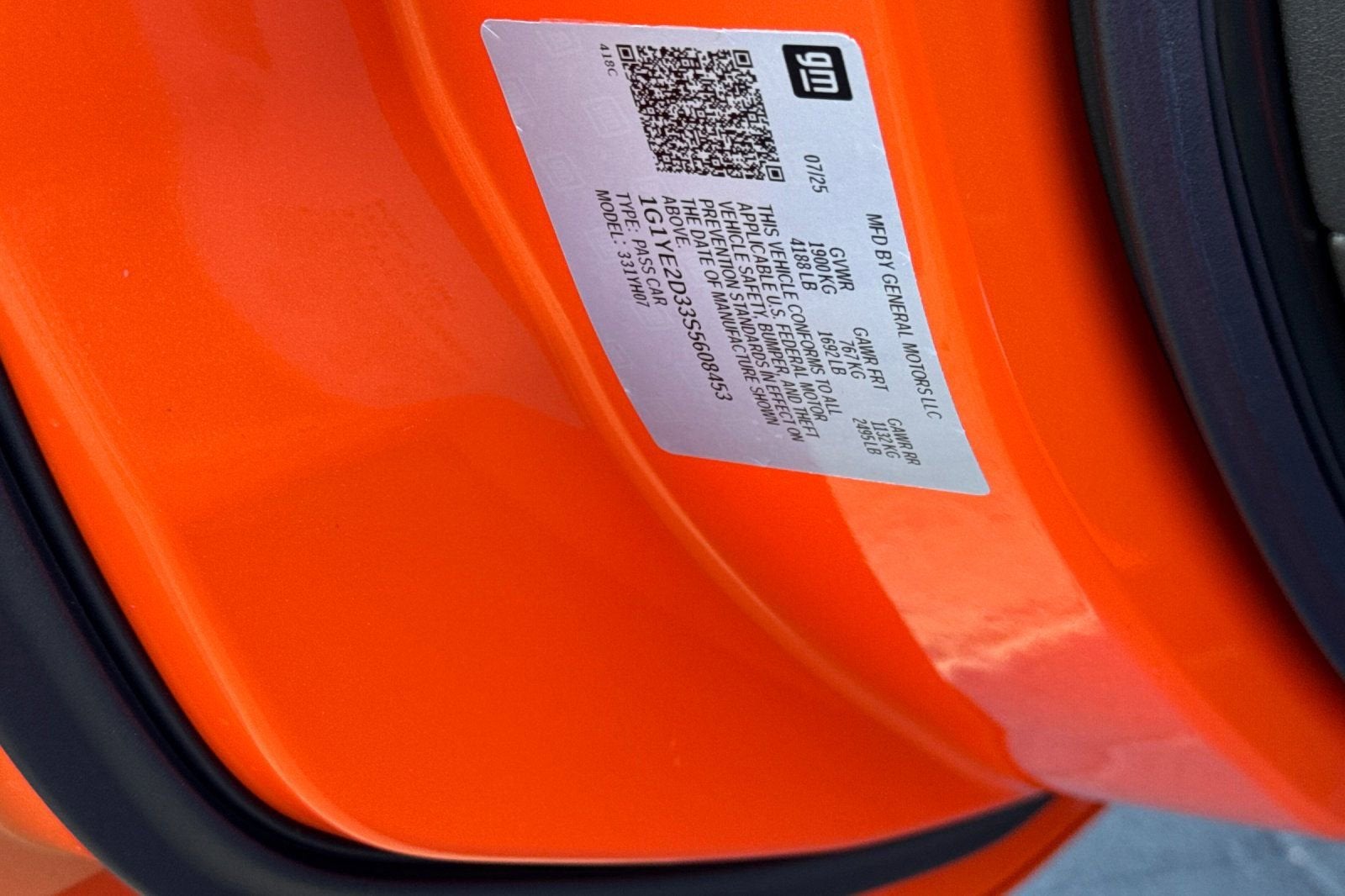 2025 Chevrolet Corvette Z06 2LZ