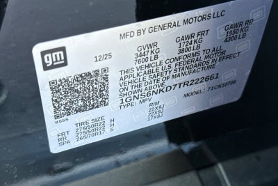 2026 Chevrolet Tahoe LT