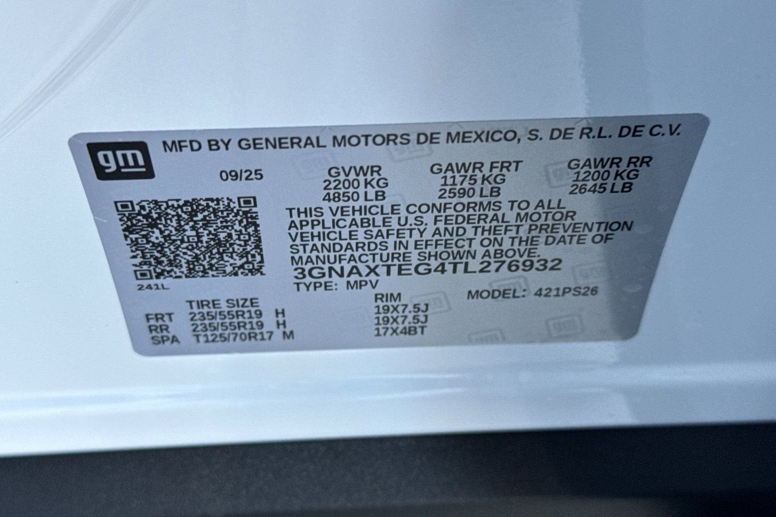 2026 Chevrolet Equinox RS